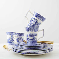 Spode Blue Italian stel 12 dele, blå/hvid