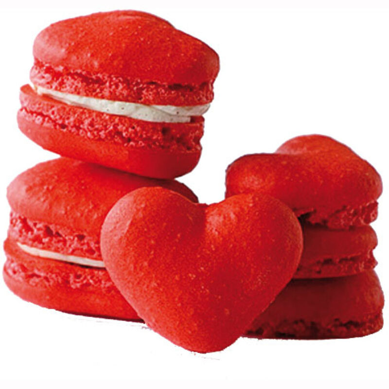 Silikonmatta Hjärtan Macarons