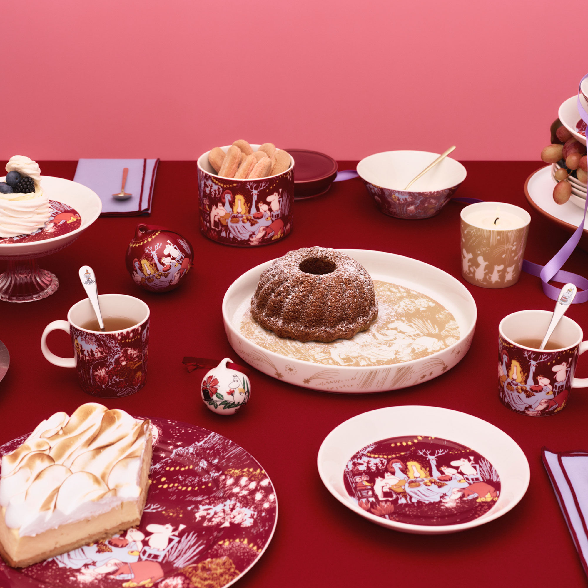 Arabia Mumin Festlige Stunder Krukke med låg 0,7 liter