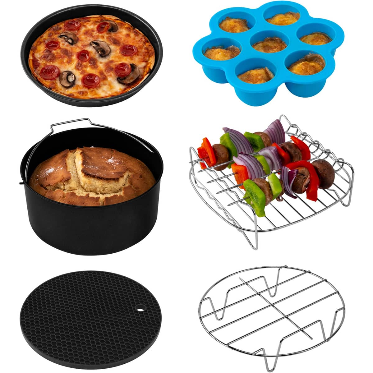 Airfryer lisätarvikepaketti 6 osaa