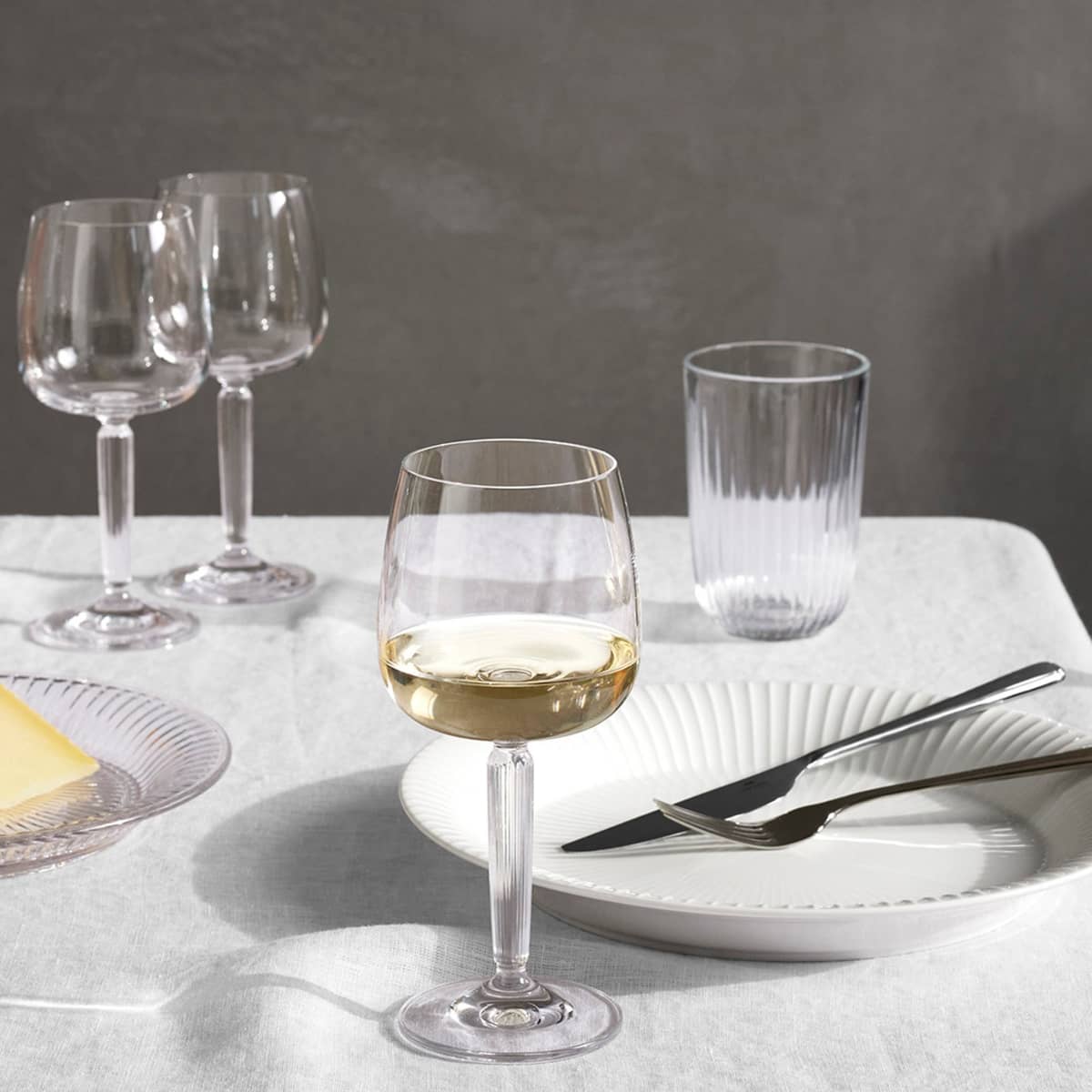 Hammershøi vitvinsglas, 35 cl, Ø 8,5 cm, 2 st, klar