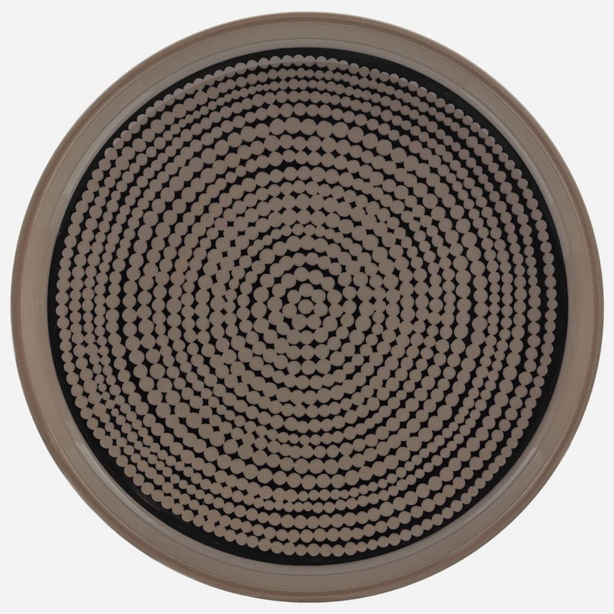 Siirtolapuutarha tallerken, Ø 13,5 cm, terra/sort