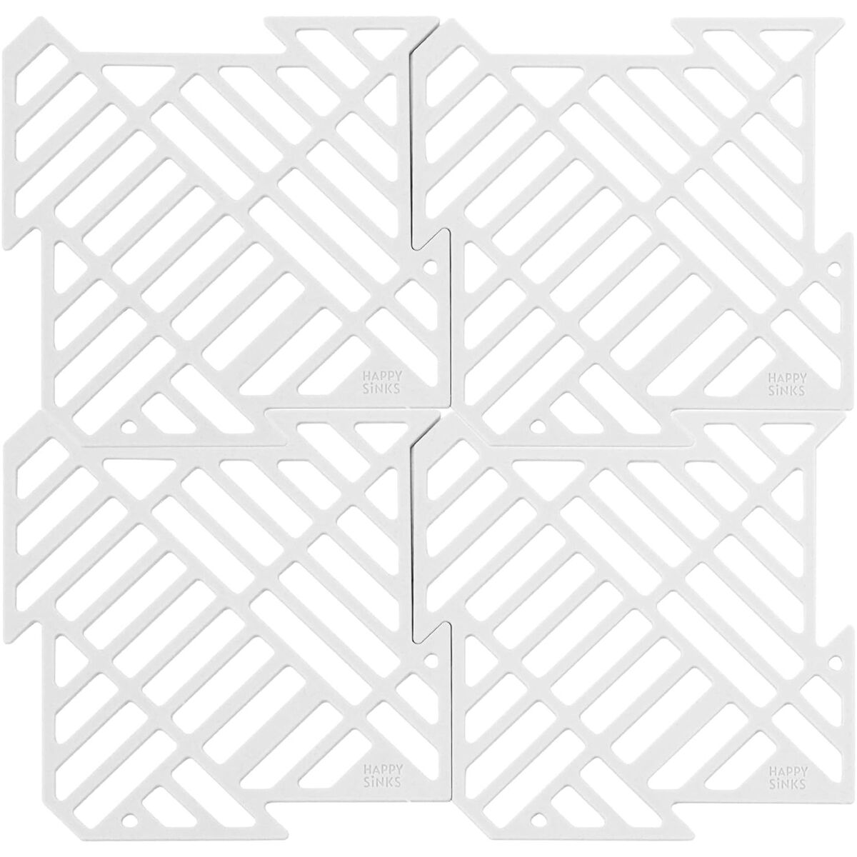 Diskbänksmatta 4-pack, vit