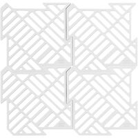 Diskbänksmatta 4-pack, vit