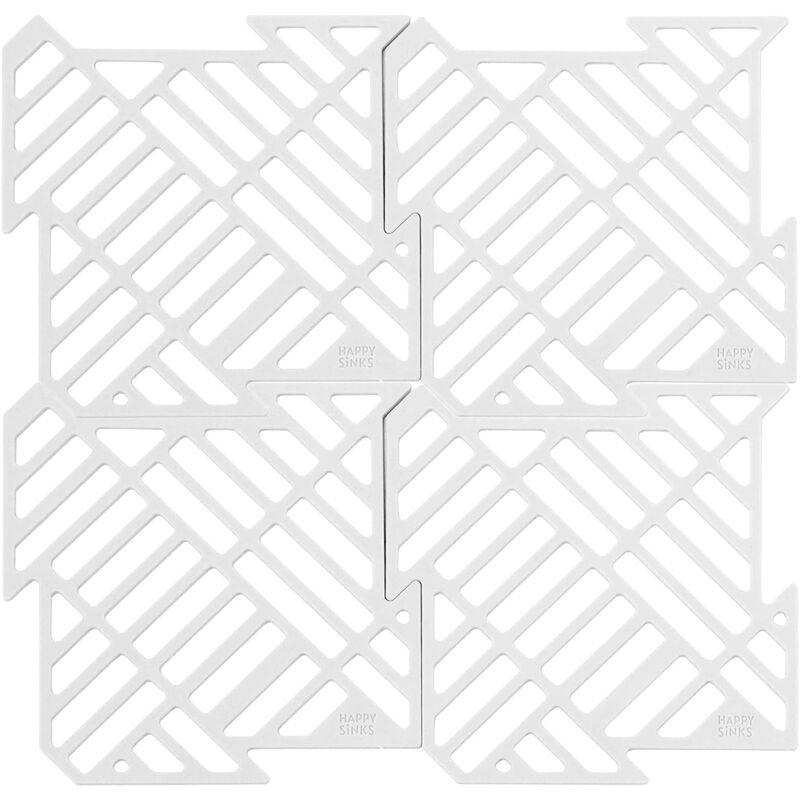 Diskbänksmatta 4-pack, vit