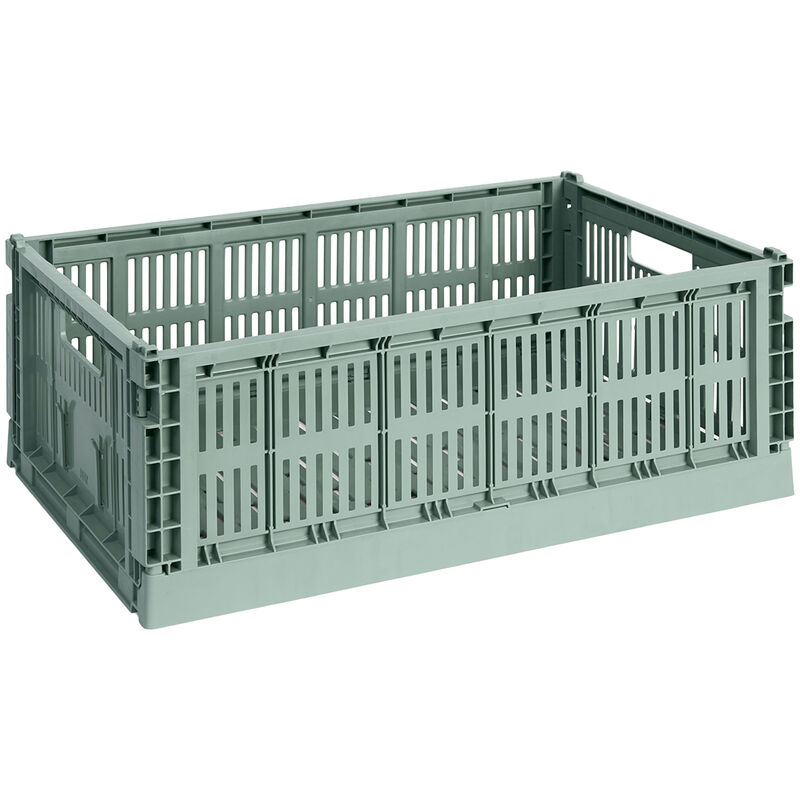 HAY Colour Crate Large Opbevaringskasse, sage green