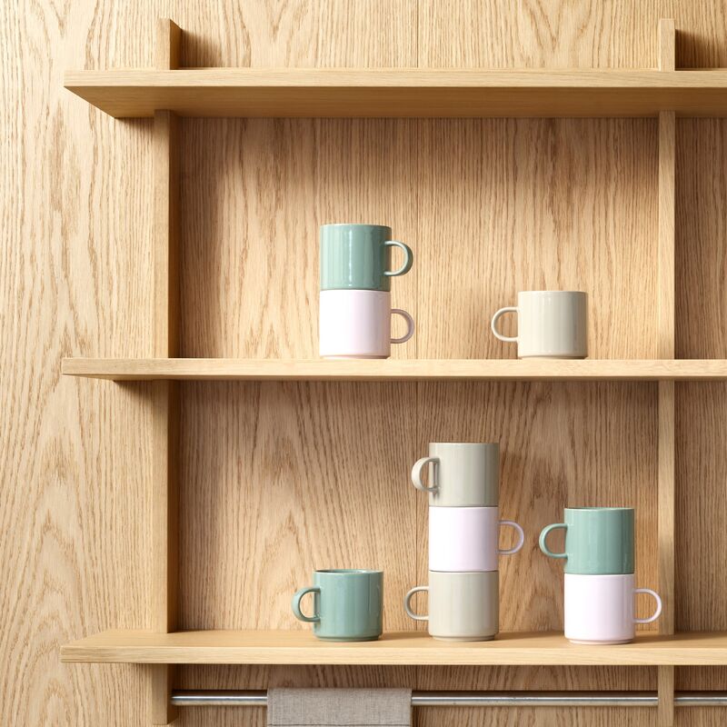 Krus, dusty green, 0,2 liter, 2 stk.