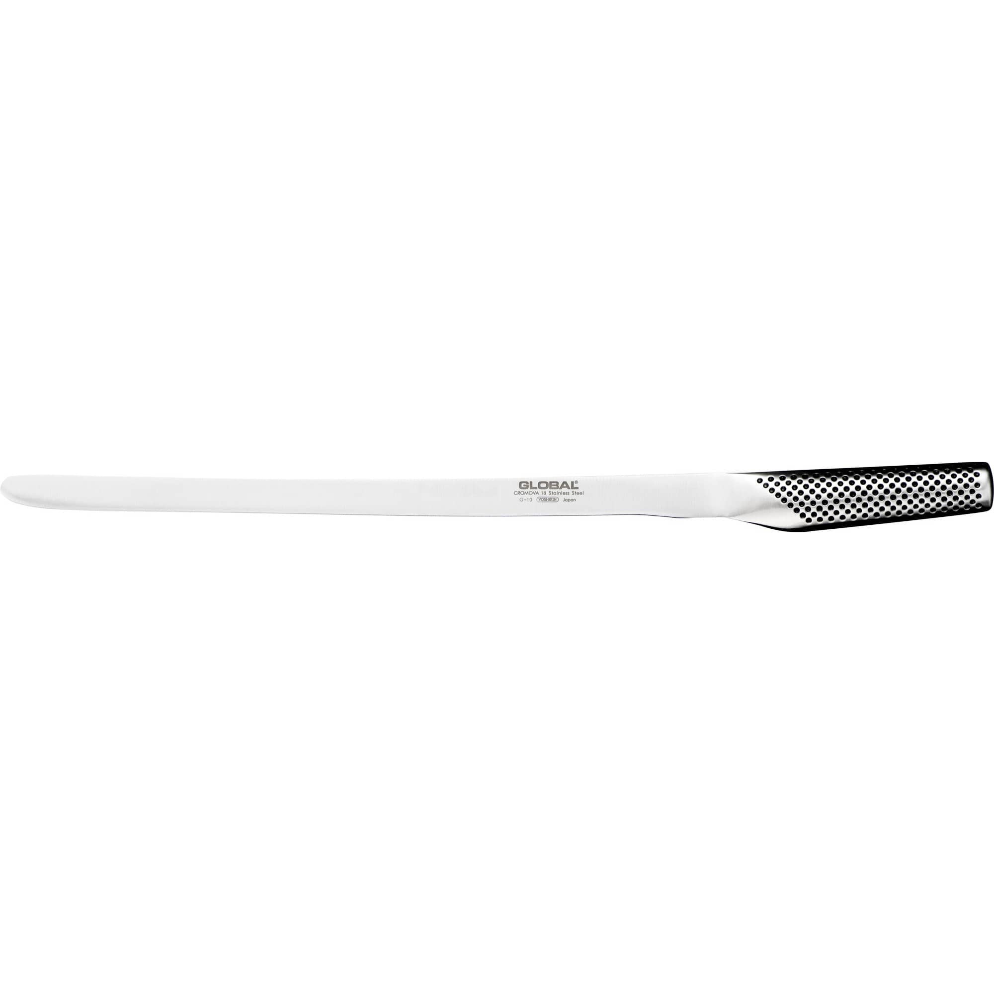 G-10 laksekniv 31 cm fleksibel rustfritt stål