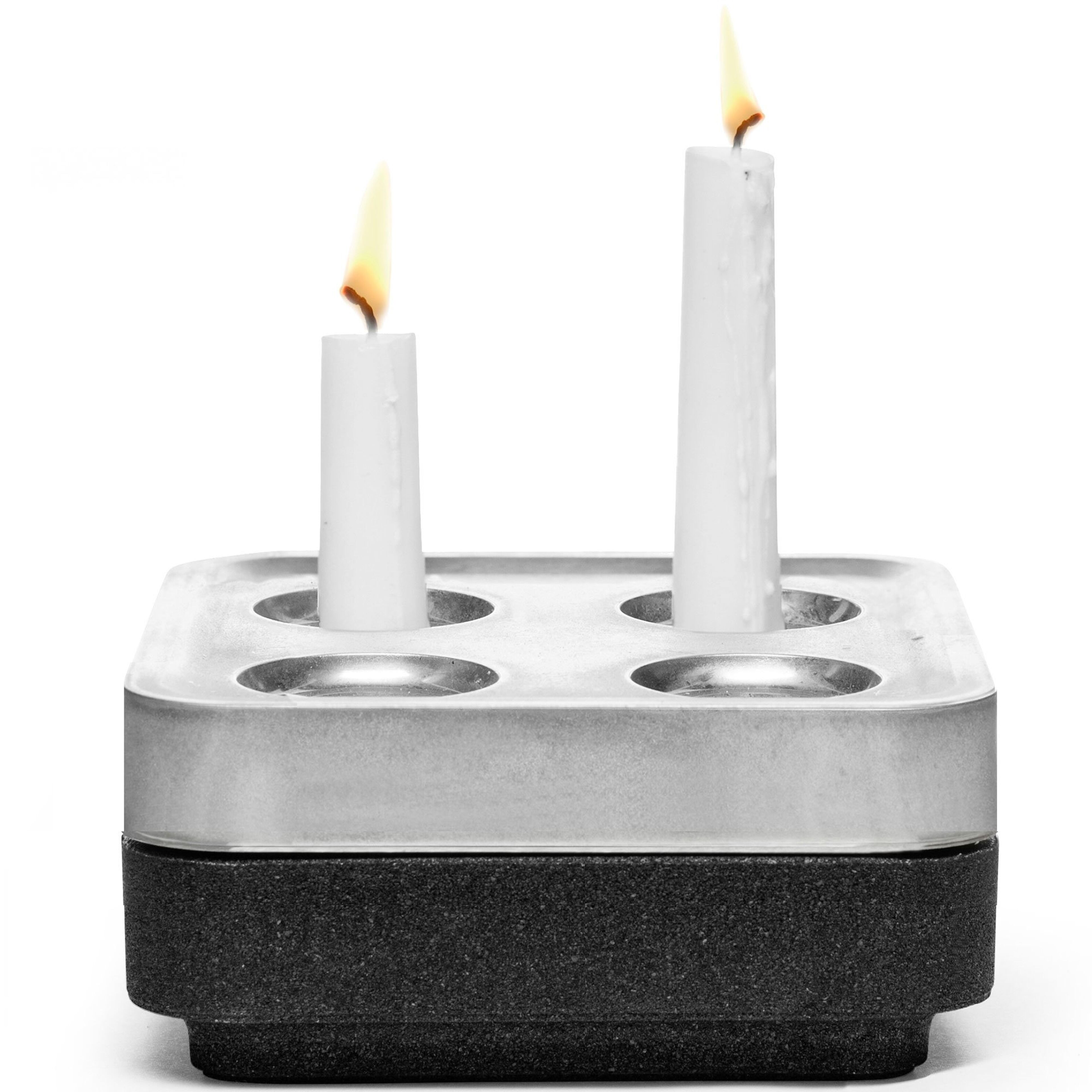 Presentkit, fyran korkskål, polerad svart