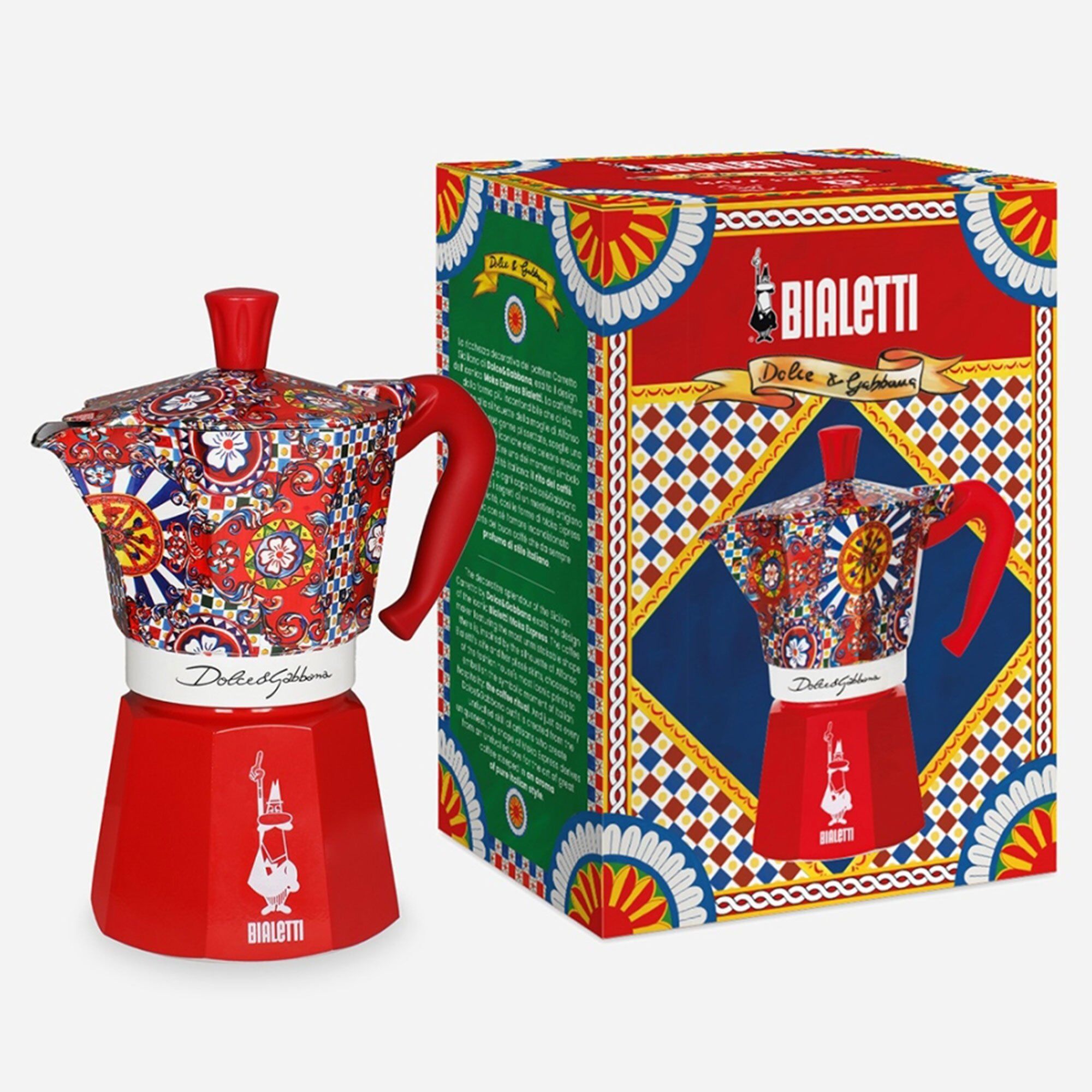 Alternativ bild 1 för Bialetti - Moka express Dolce & Gabbana 6 koppar Röd