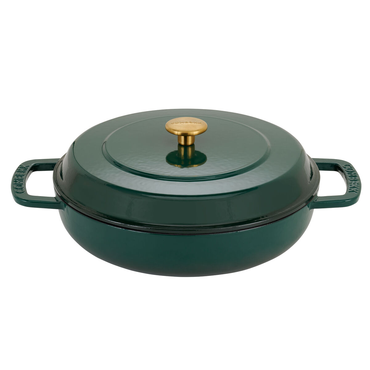 Combekk Lav gryde med låg Ø28 cm/5 liter, grøn