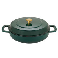 Combekk Lav gryde med låg Ø28 cm/5 liter, grøn