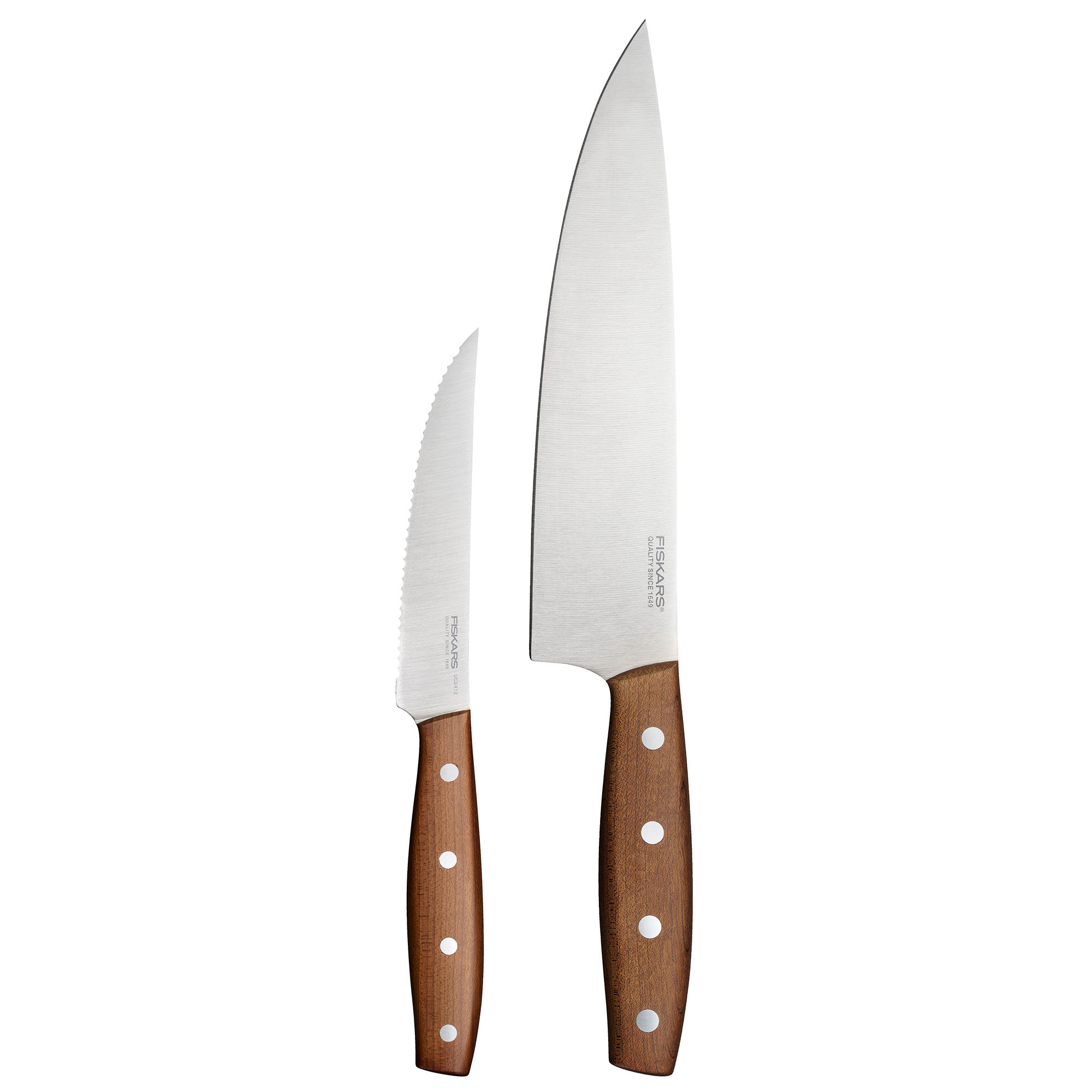 Fiskars Folken knivset 2 delar, trä