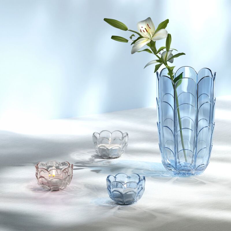 Lily lyhty 7 cm, blue iris