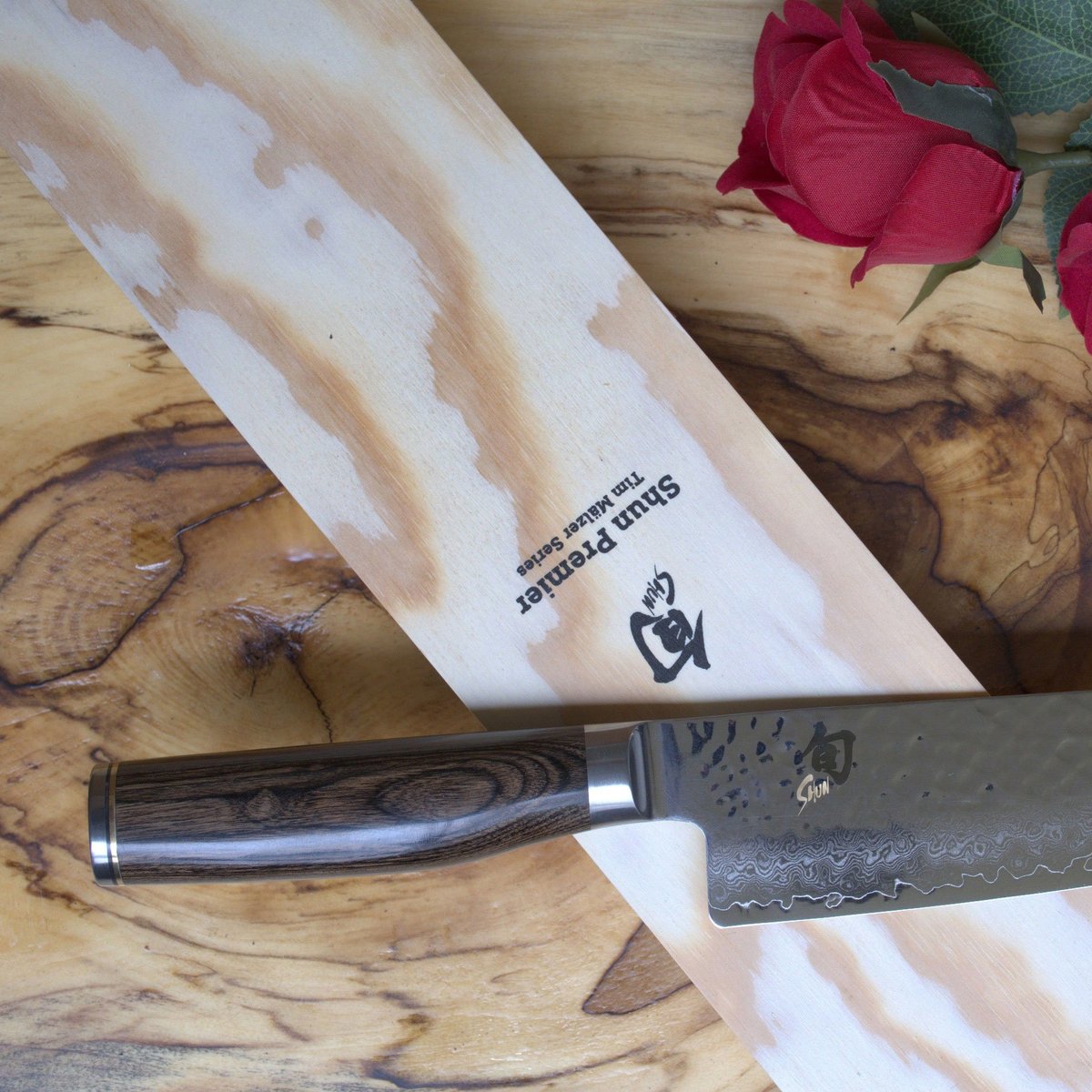 Shun Premier Santokukniv Stål Brunt Handtag 18 cm