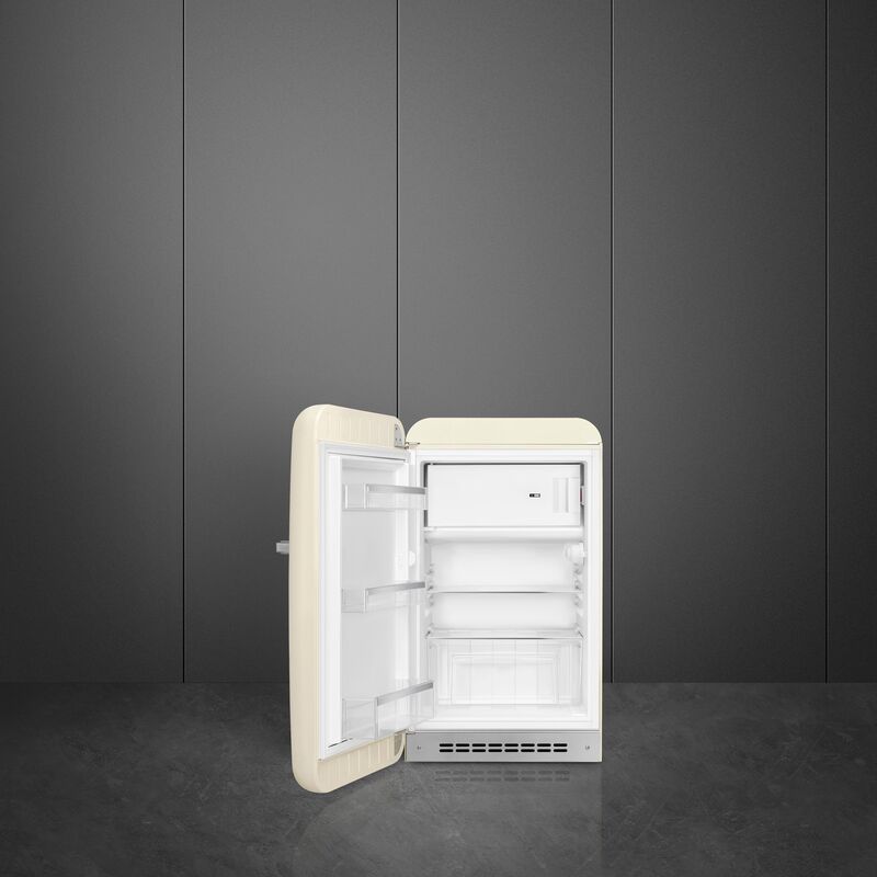 FAB10LBL6 jääkaappi pakastelokerolla, creme