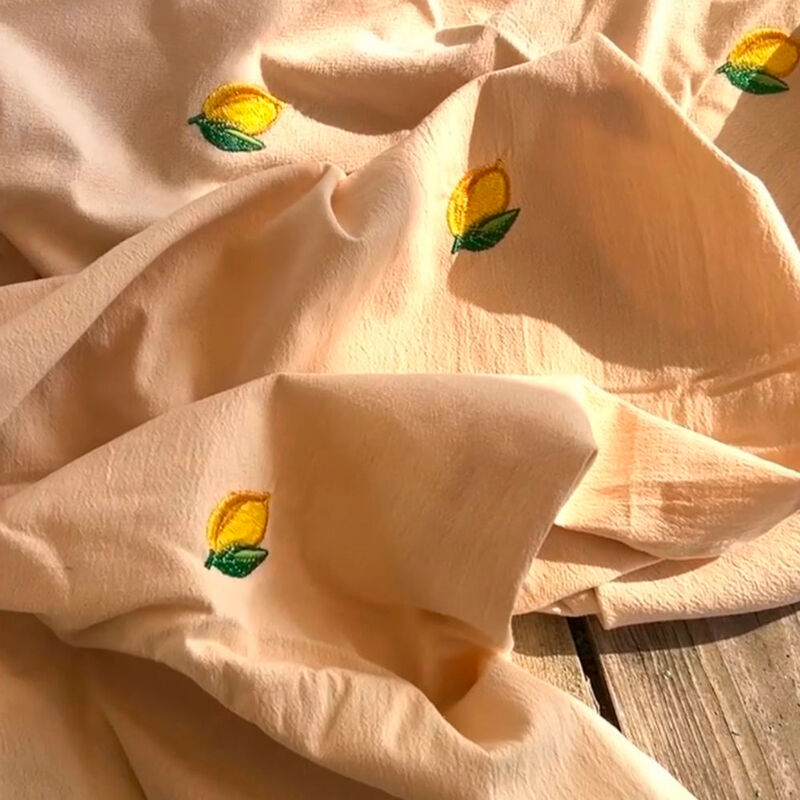 Midnats Soda Lemon dækkeserviet 330x145 cm, beige