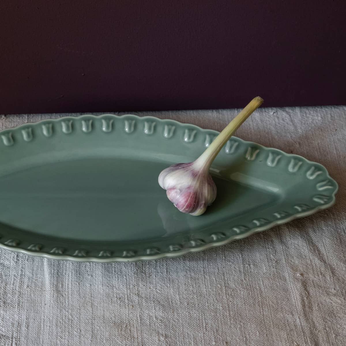 Tulipa ovalt fad, verona grøn