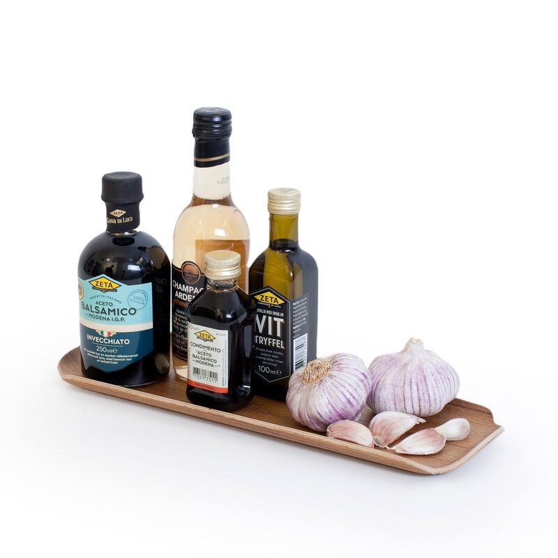 Leaf träbricka, valnötsträ