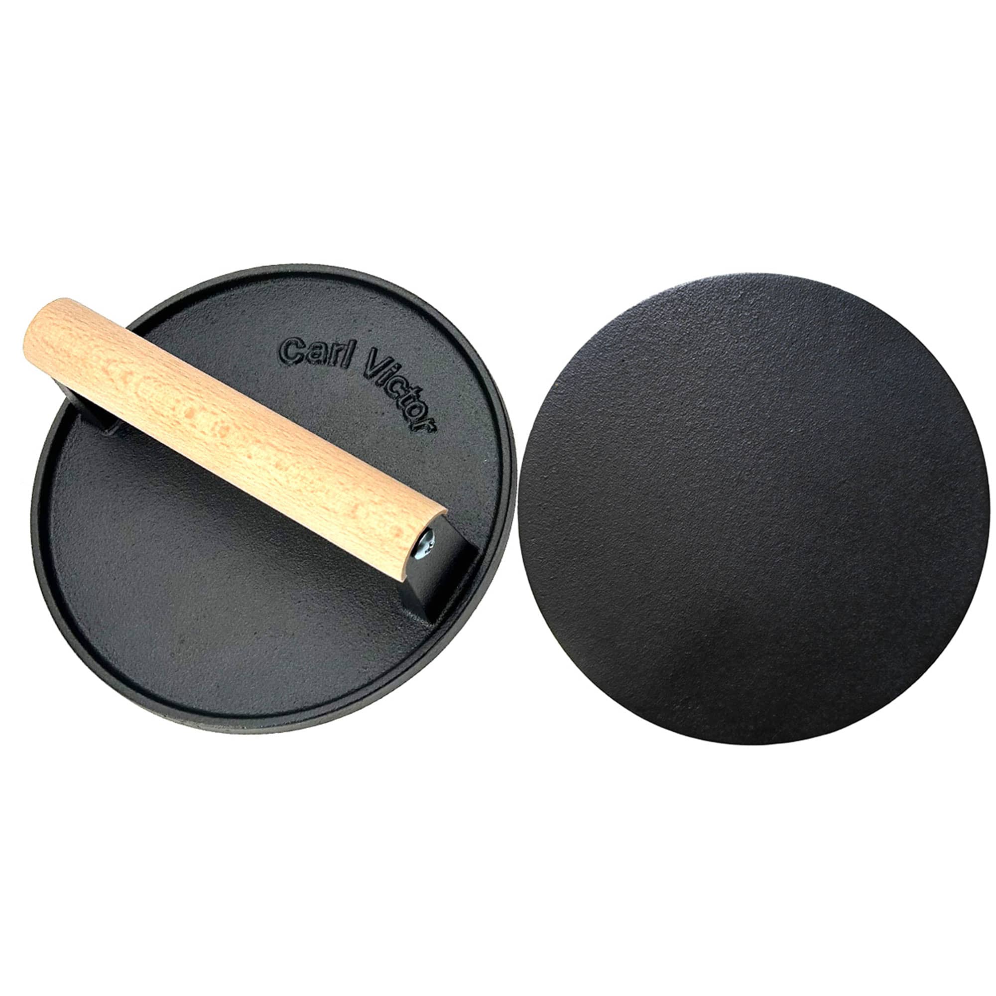 Carl Victor Smash Burger grillpresse glatt 17,5 cm