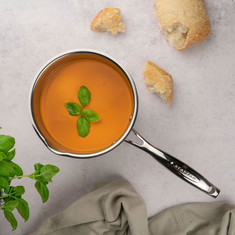 STS kastrull med lock 14 cm/1,2 liter, rostfritt stål