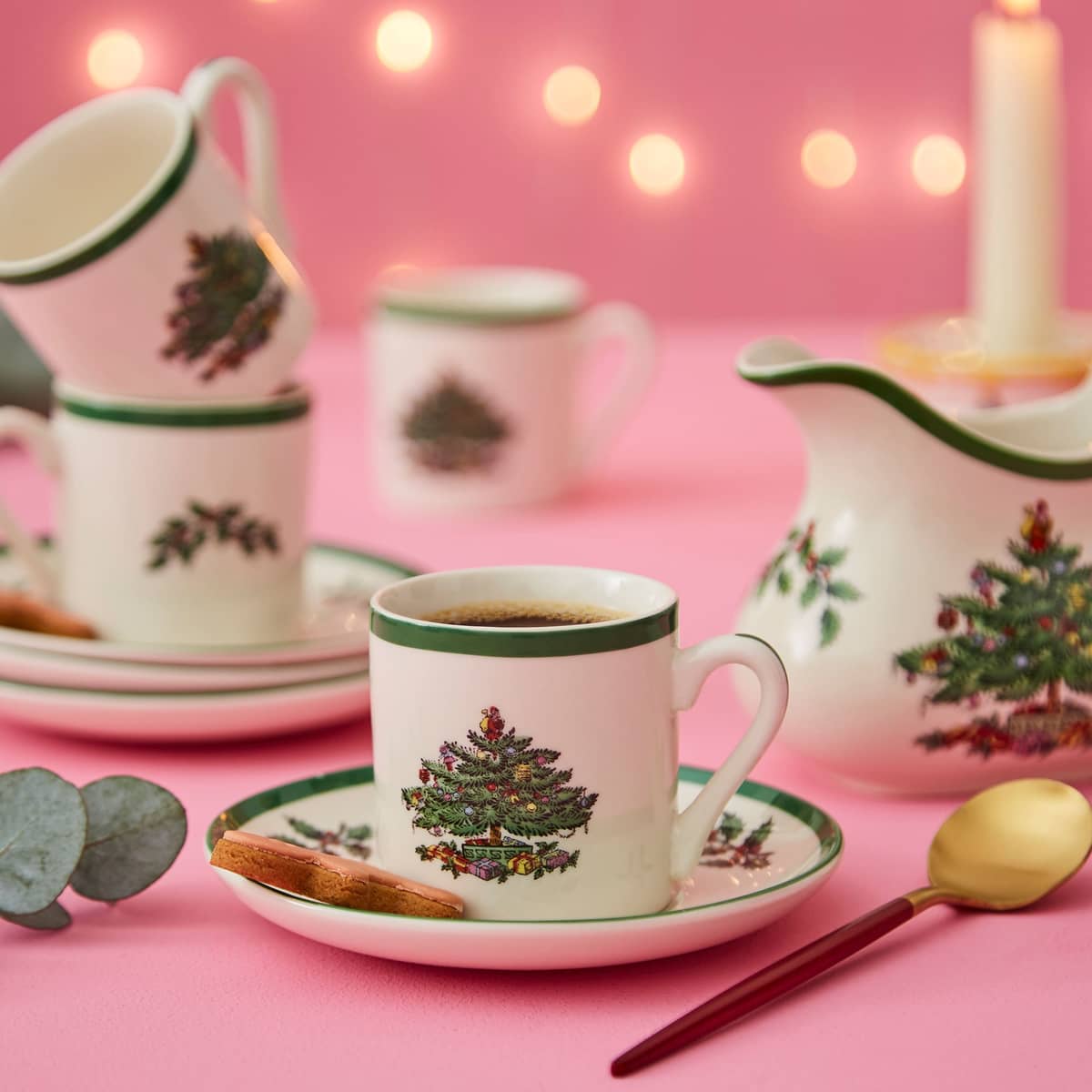 Christmas Tree espressokupit 4 kpl