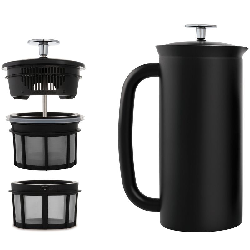 P7 Stempelkande Sort Stål 55 cl.