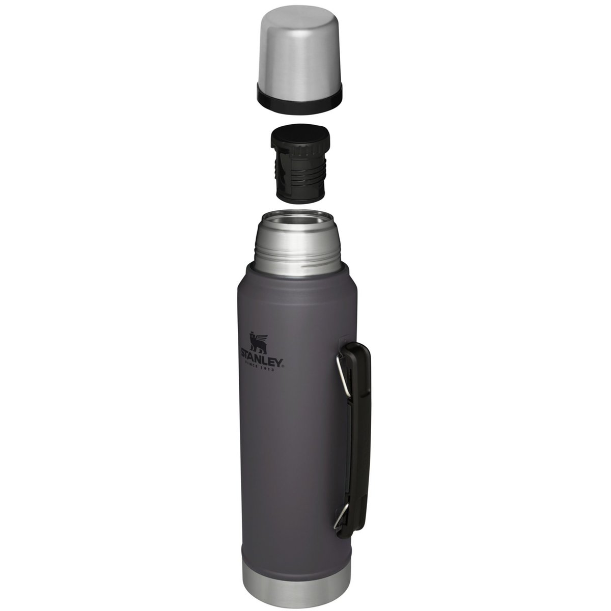 Legendary Bottle termosflaske 1 liter, charcoal
