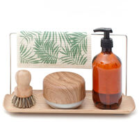 Diskbricka med hängare, trä