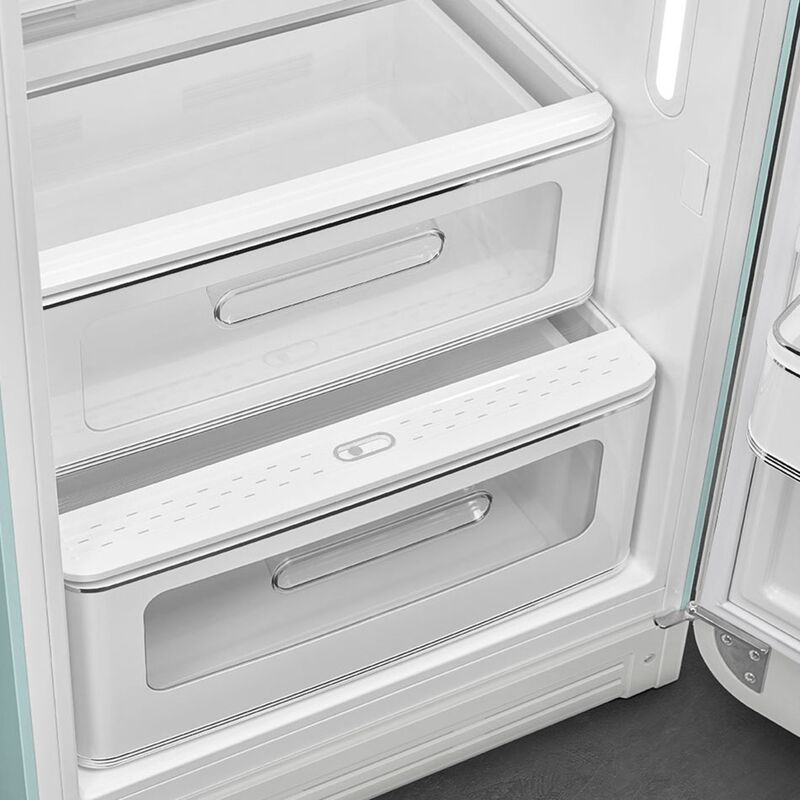 Smeg FAB28RDSA6 Køleskab med Fryser 153 cm Højrehængt Saltgrøn