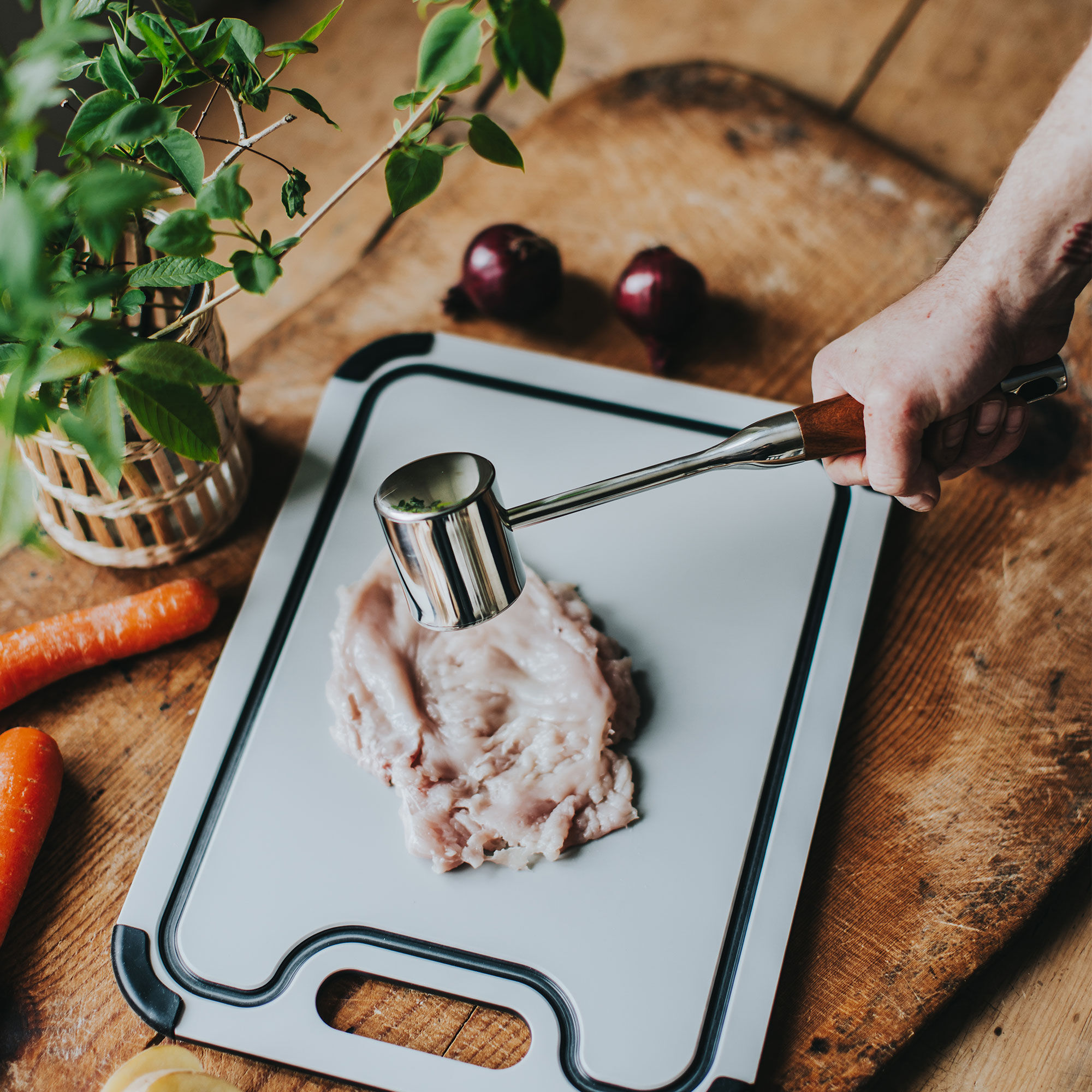 Kata lihanuija, ruostumaton teräs