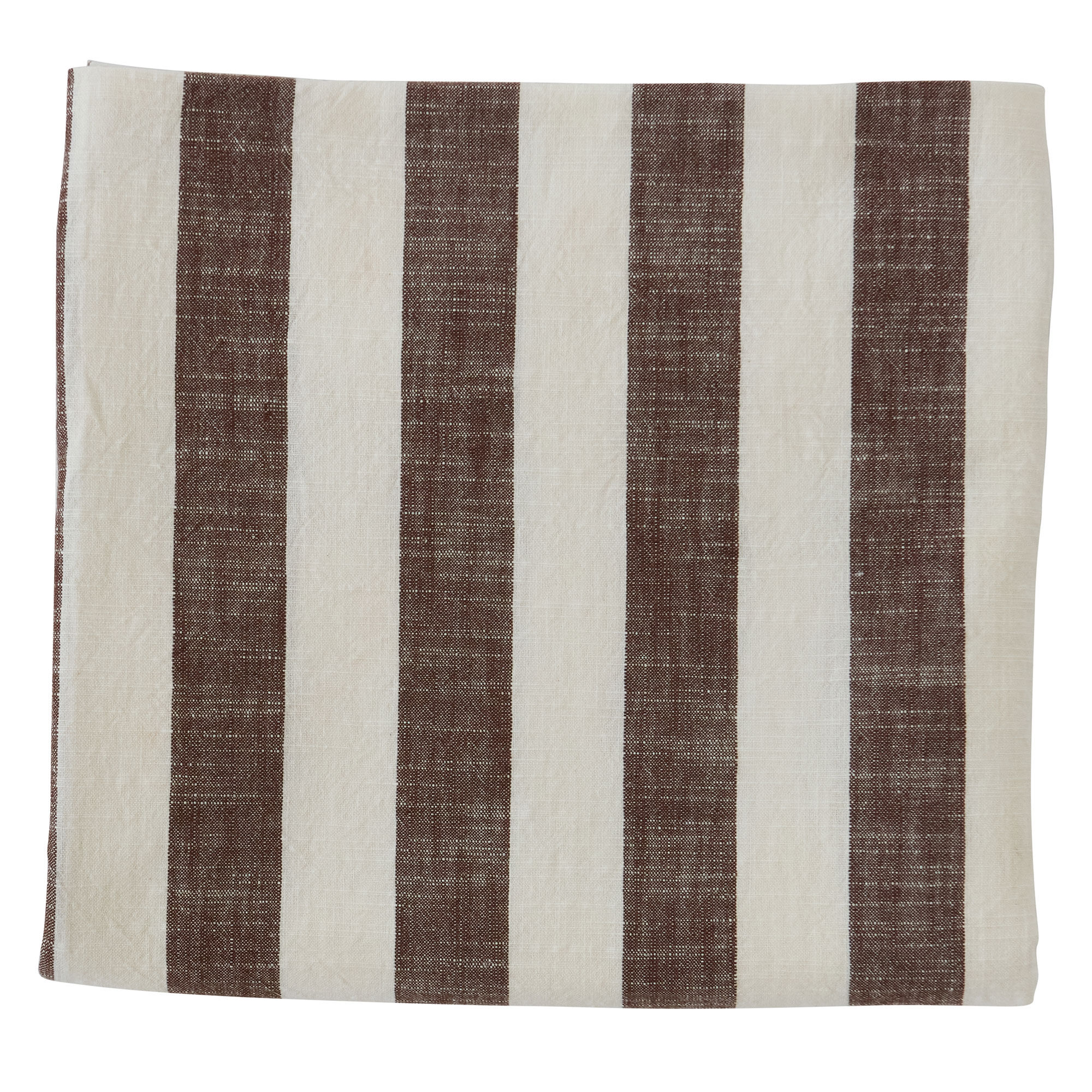 Stripete duk 260 x 140 cm, choko