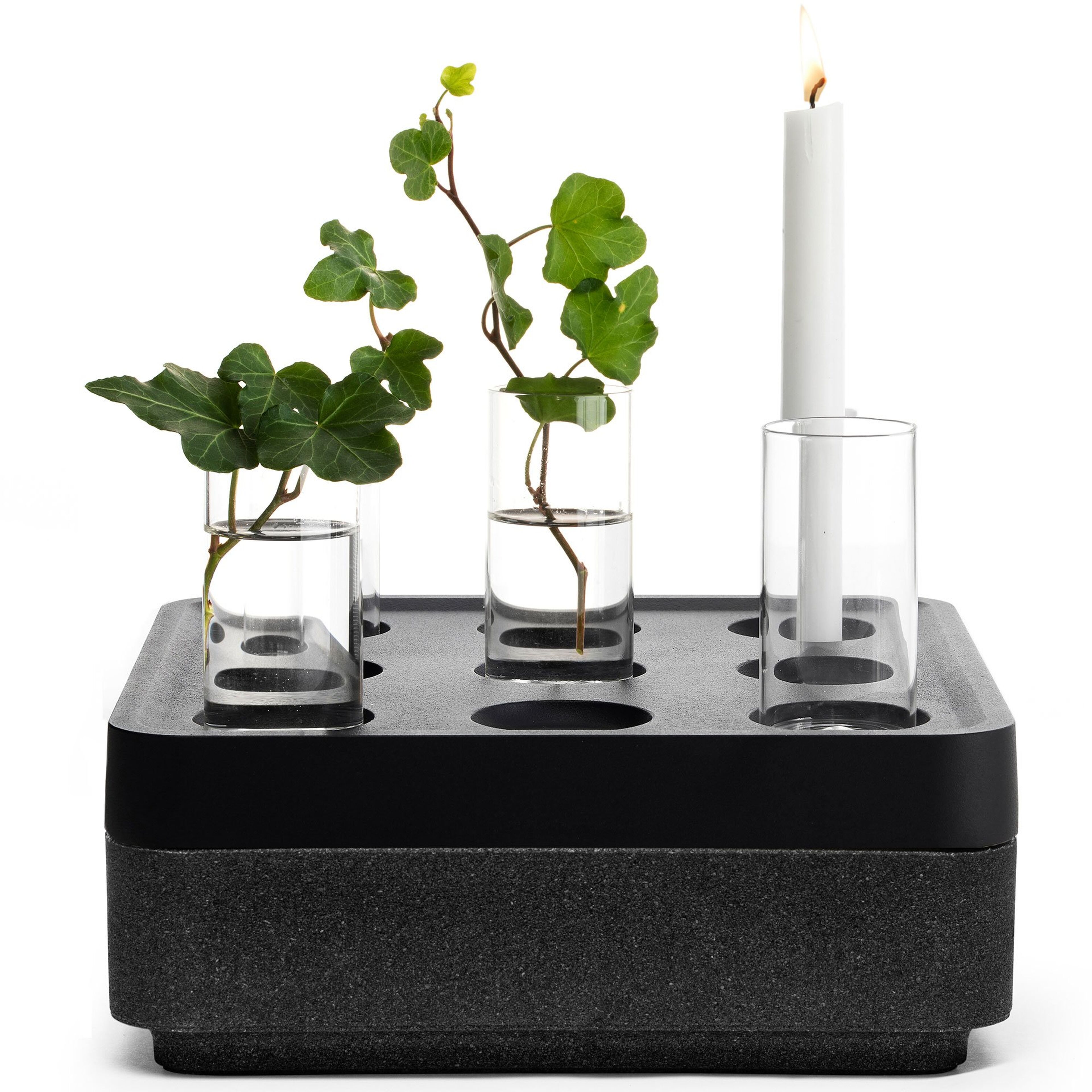 Presentkit, small korkskål, svart, vas 4-pack