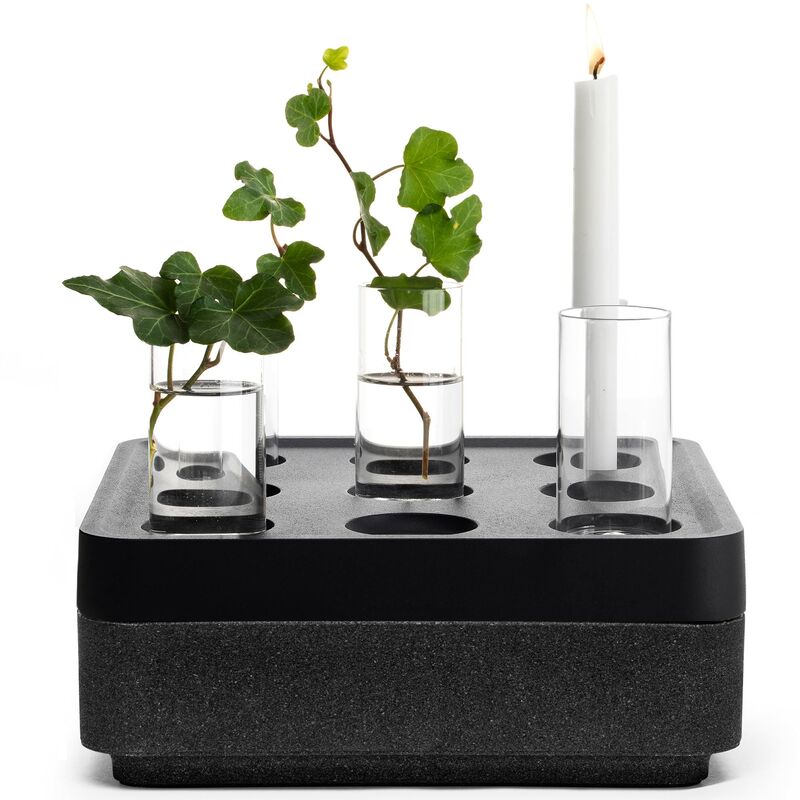 Presentkit, small korkskål, svart, vas 4-pack