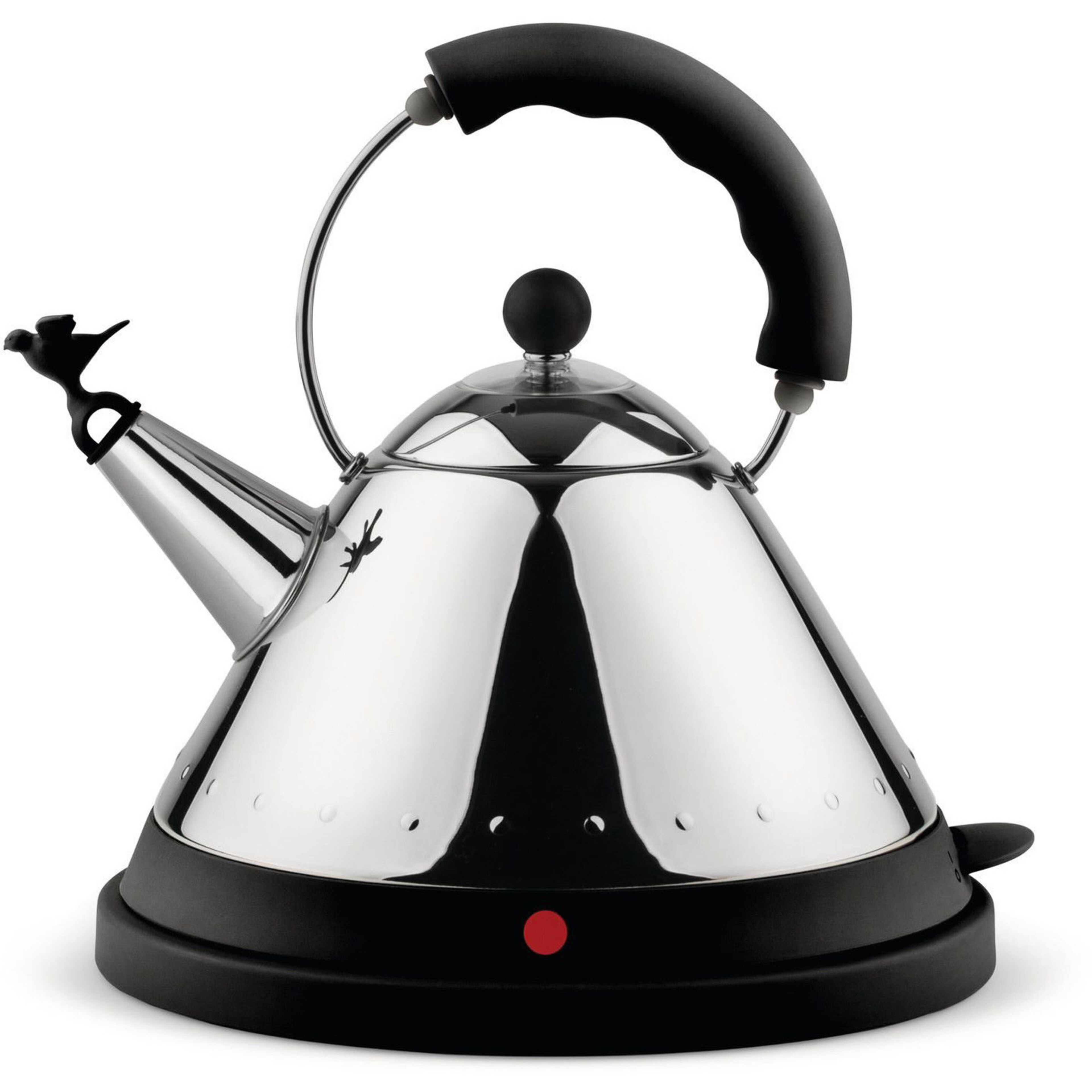 Vattenkokare m. fågel, svart