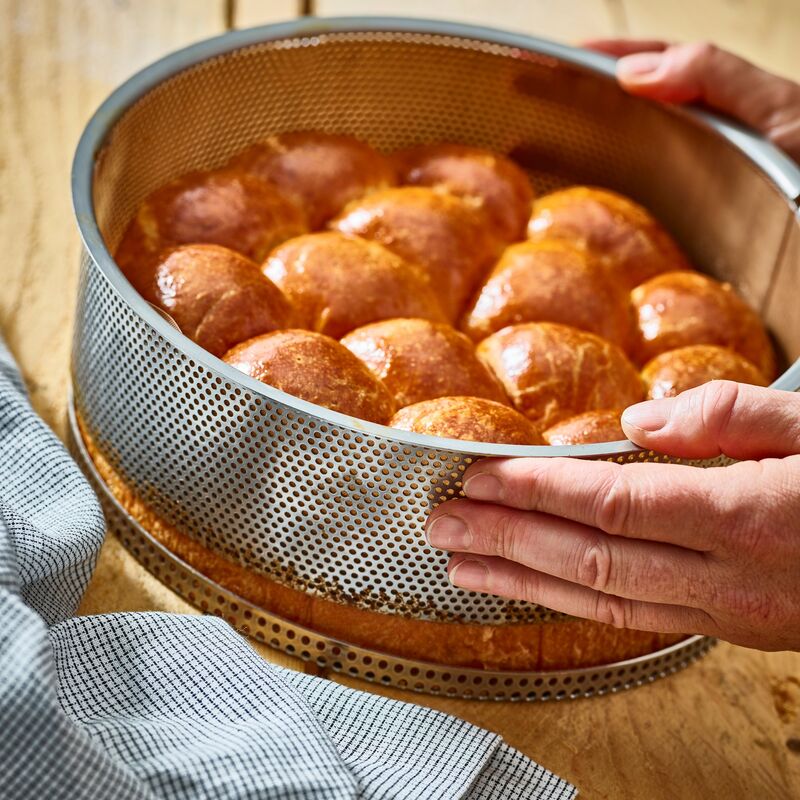 Perforeret kageform, rund