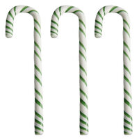 Polka lasikoriste 17 cm 3-pakkaus, valkoinen/vihreä