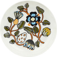Marimekko Tiara dyb tallerken 20,5 cm, hvid/grøn/orange