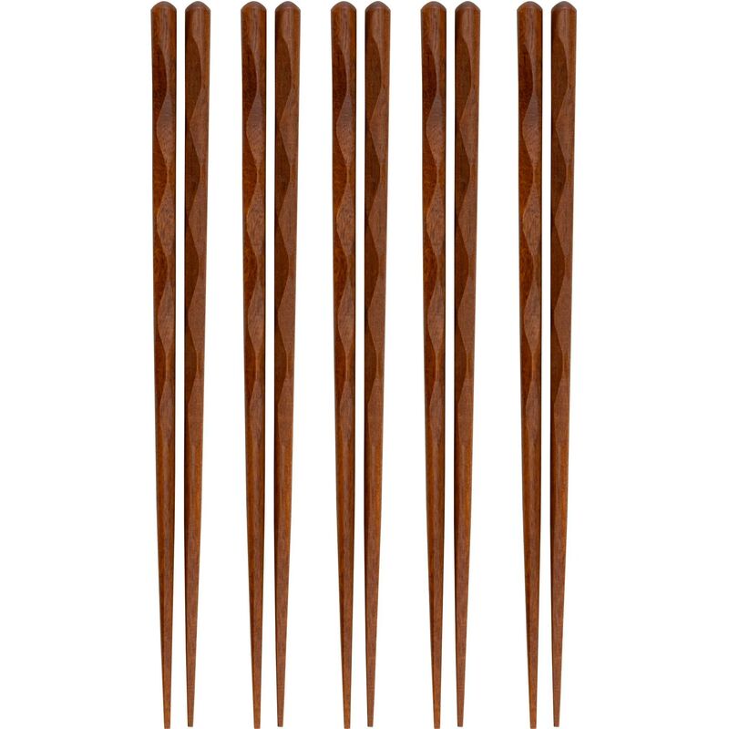 ätpinnar 5 par, akaciaträ