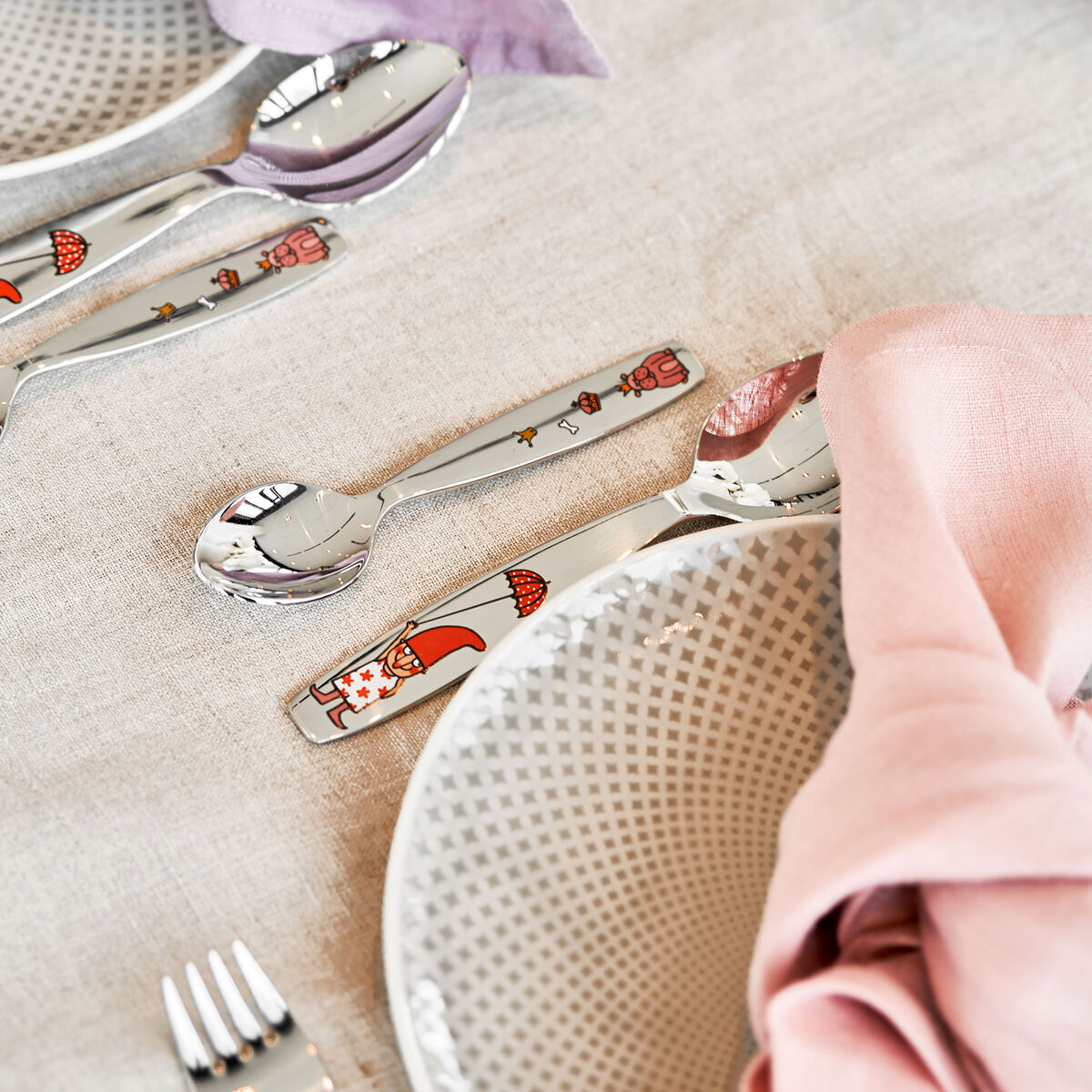 Prinsessan Emilie barnbestick 4 delar, rostfritt stål