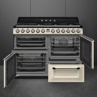 TR4110P1 10 Victoria gaskomfur med 3 ovne 110 cm, creme
