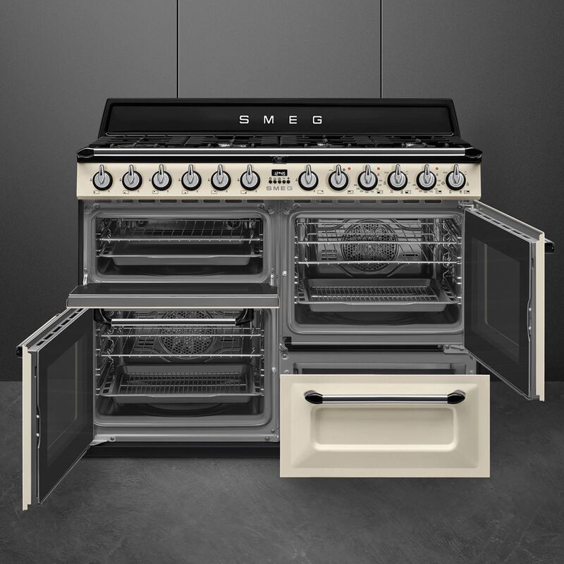 TR4110P1 Victoria spis med 3 ugnar 110 cm, creme