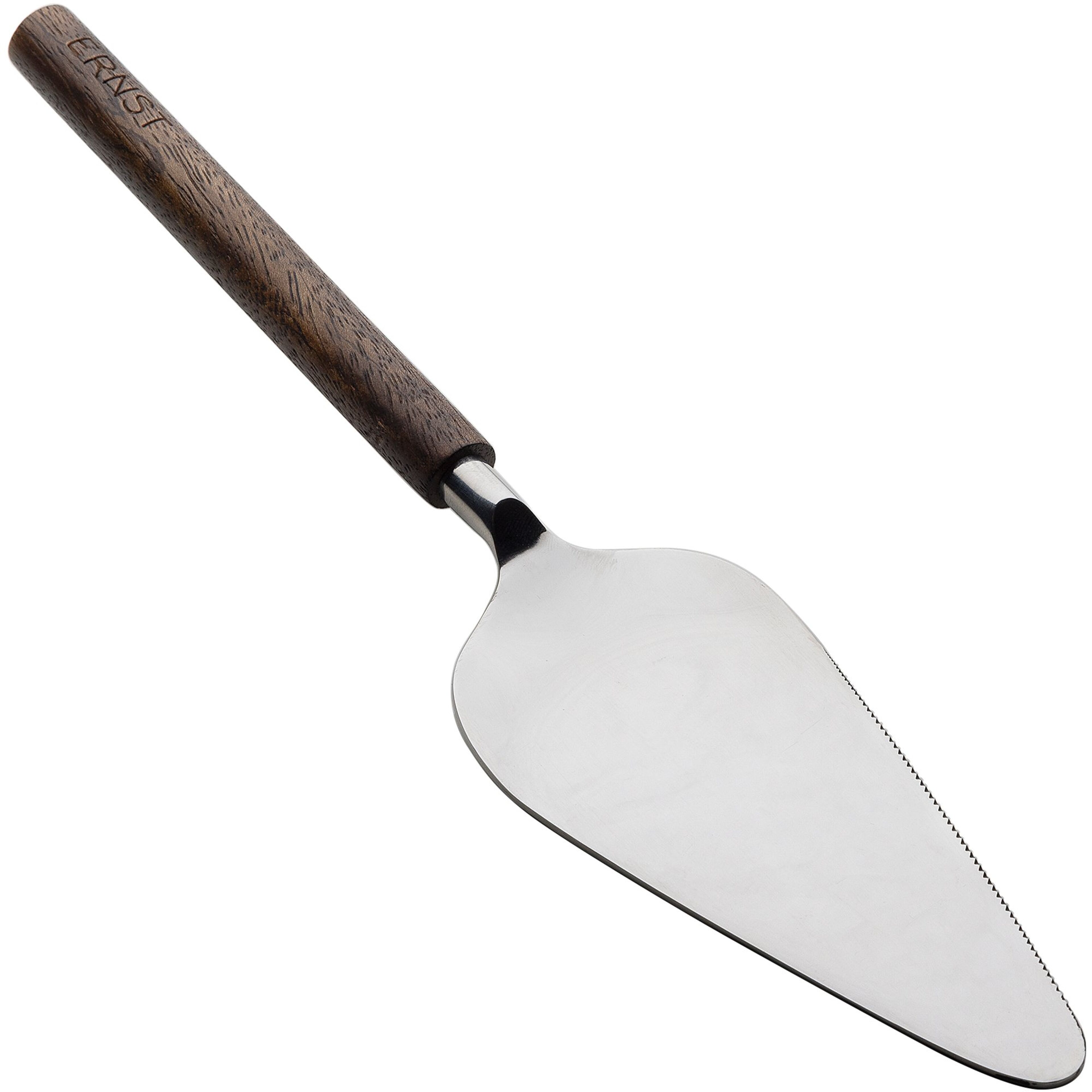 Tårtspade metall/mörkt trä