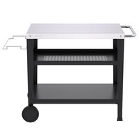 Vogn til stekebord med 4 brennere