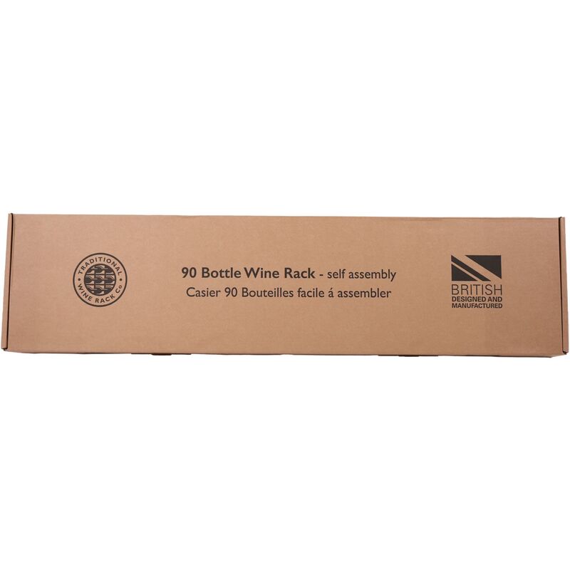 Vinreol Saml-Selv Lys Eg 90 flasker