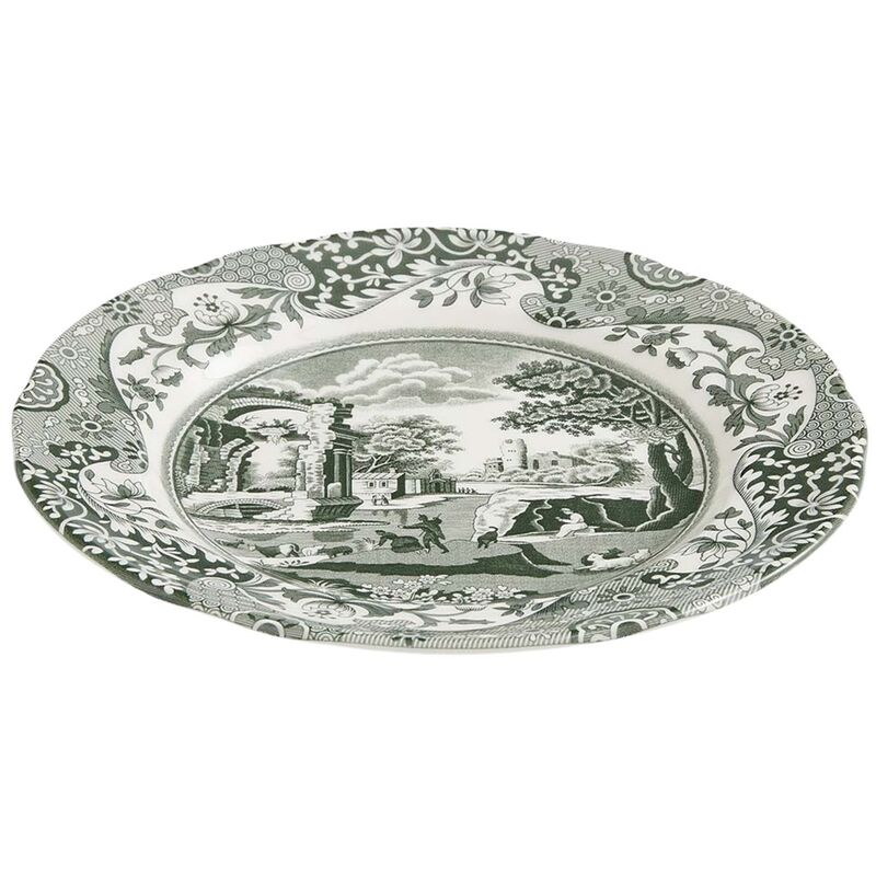 Heritage Green Italian tallerken 20 cm, grønn/hvit