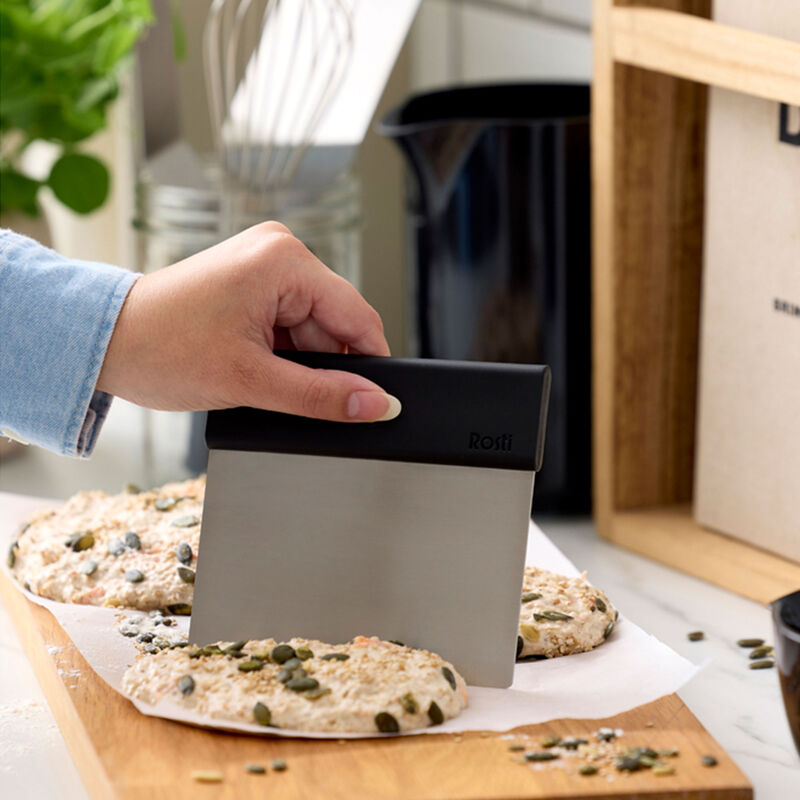 Emma degskrapa stål, svart