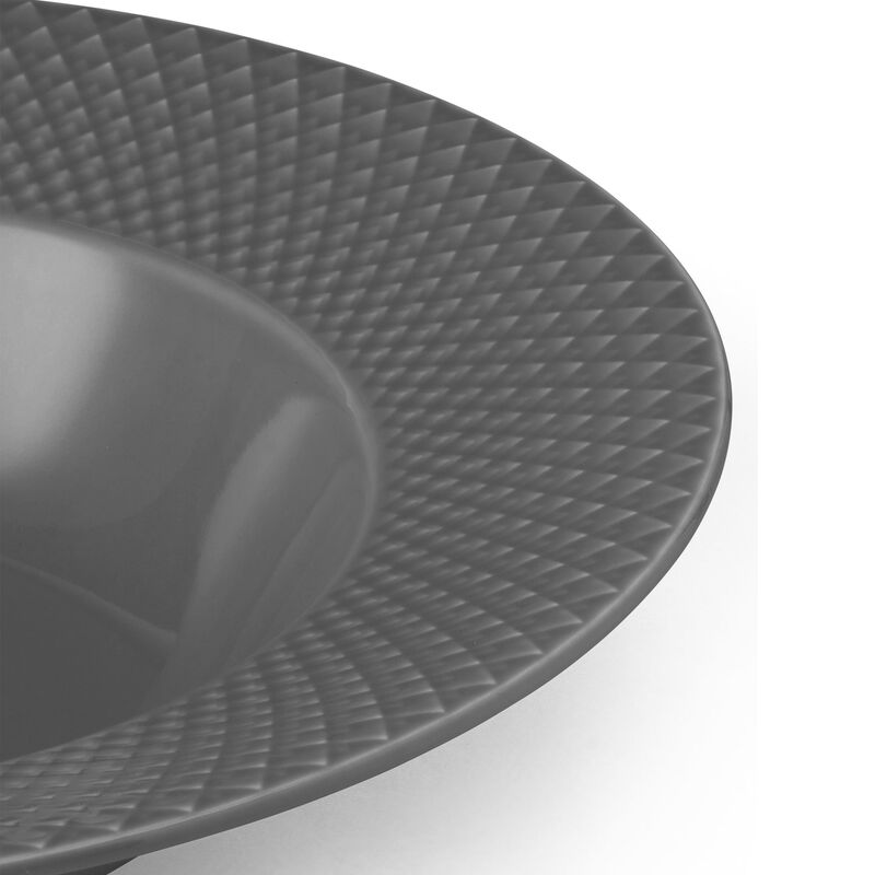 Rhombe Earth dyb tallerken 24,5 cm, slate