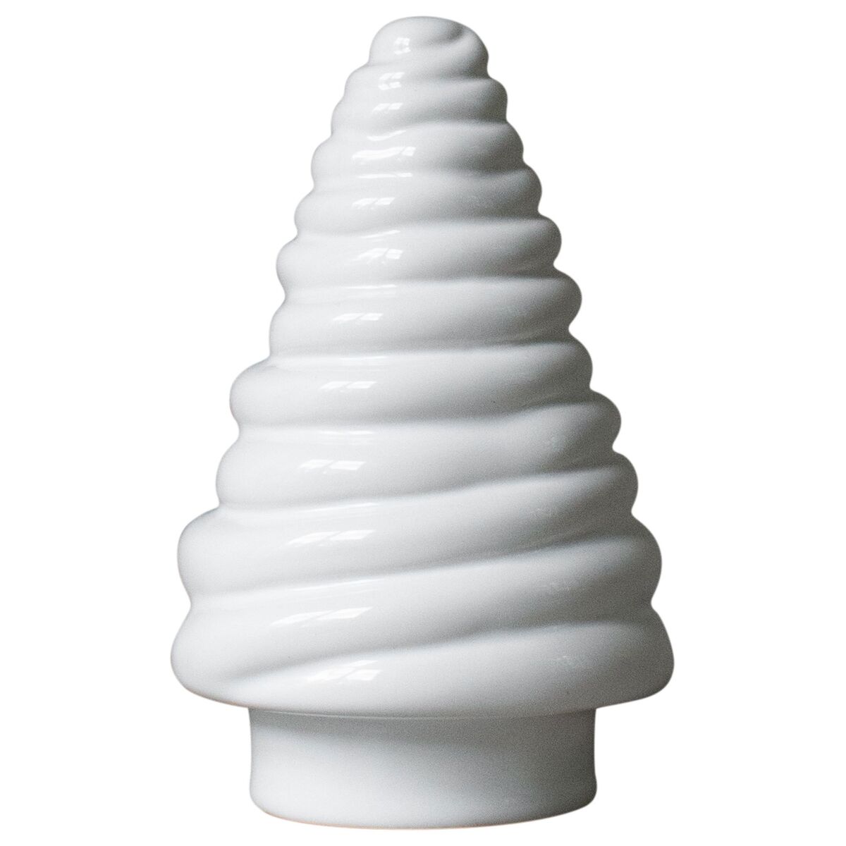Curl Tree pyntegran, 13 cm, shiny white