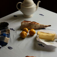 Midnatt Josefin La Mer Dug 330x145 cm, blå